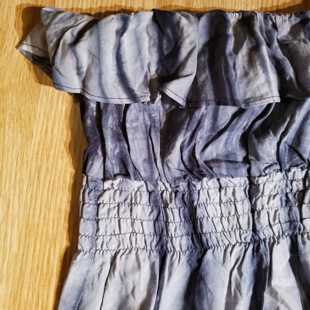 LEO MEETS VIRGO Tie Dye Off Shoulder Maxi Dress - Picture 5 of 12